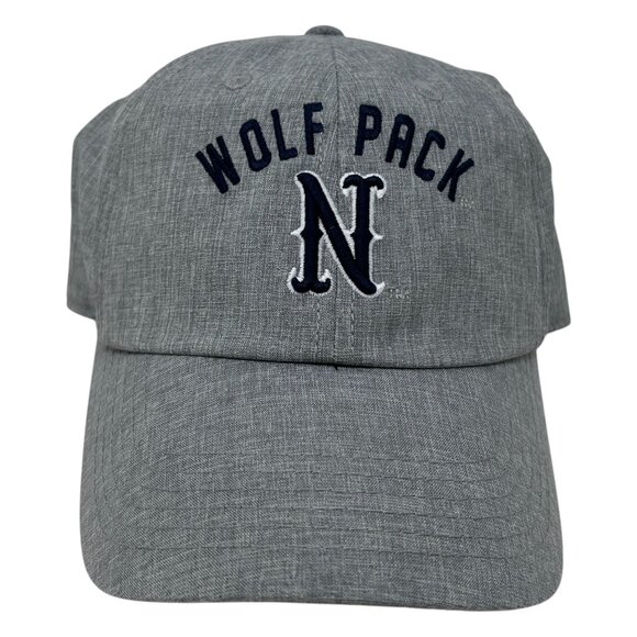 Captivating Wolf Pack N Nevada Adjustable Strapback Hat Gray Blue Embroidered - Picture 11 of 13